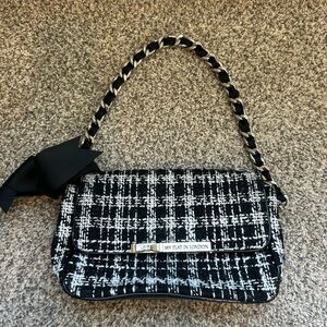 My Flat in London Black & White Checkered Bag Colette